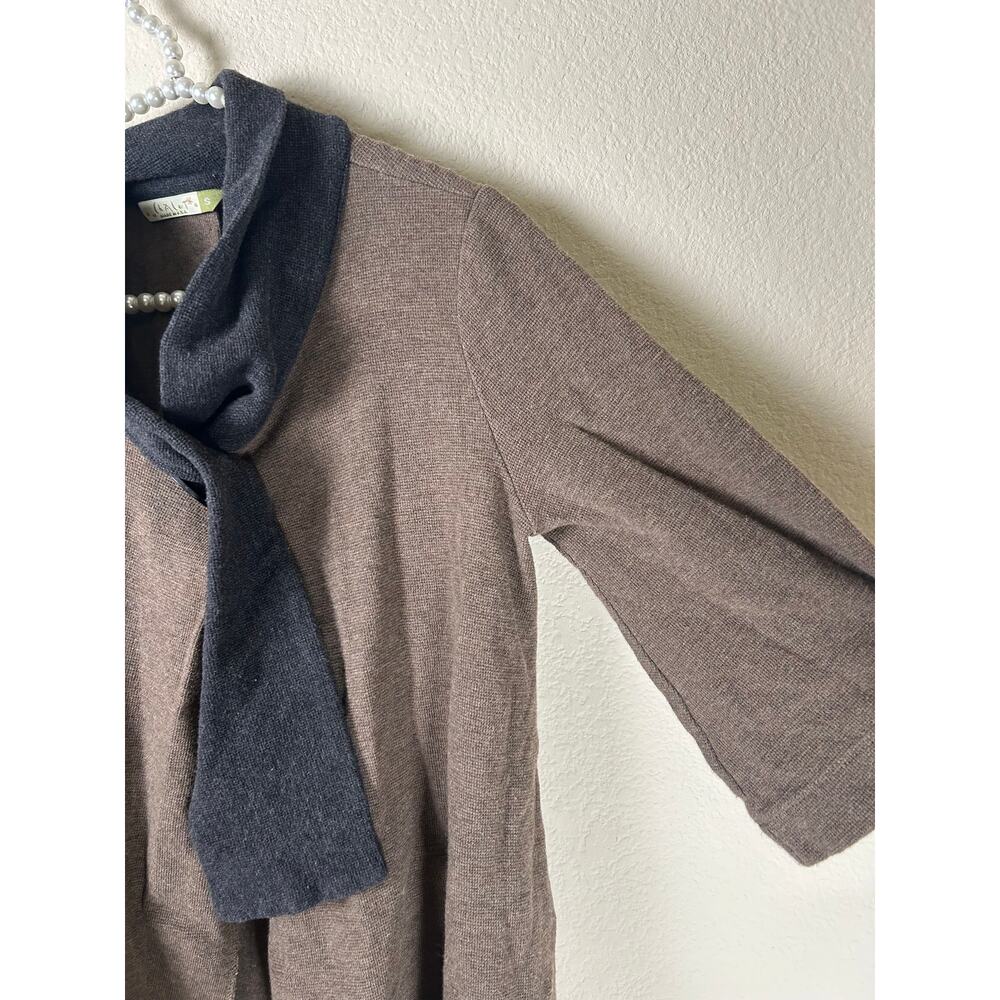 Chalet et Ceci Cardigan Women's Size Small Brown Duster Sweater Made in USA - Picture 5 of 11